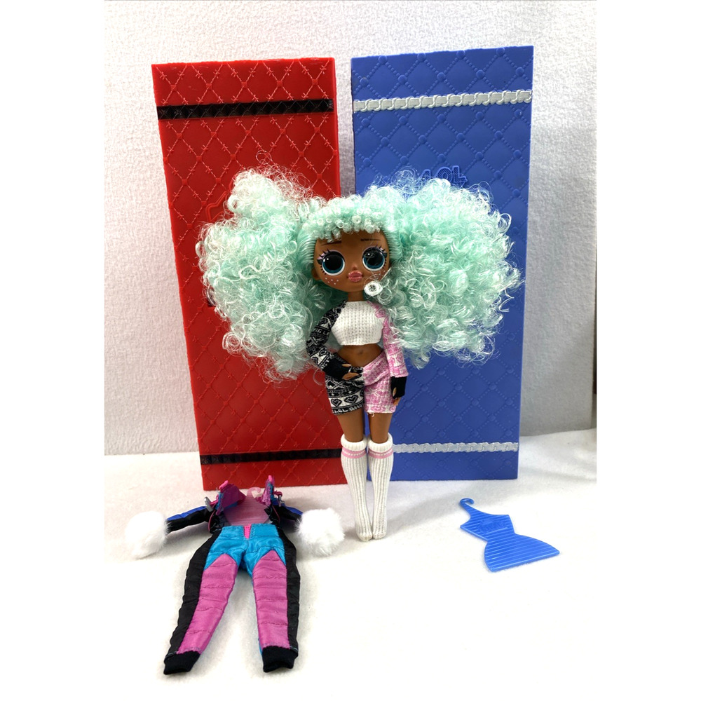 LOL OMG Surprise Winter‎ Chill Icy Gurl Doll 2019 MGA 2 Travel Closets Clothes